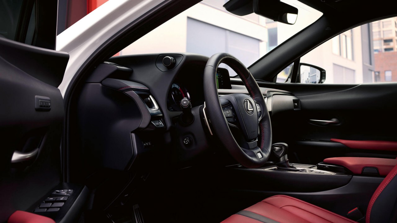 Cockpit of a Lexus UX