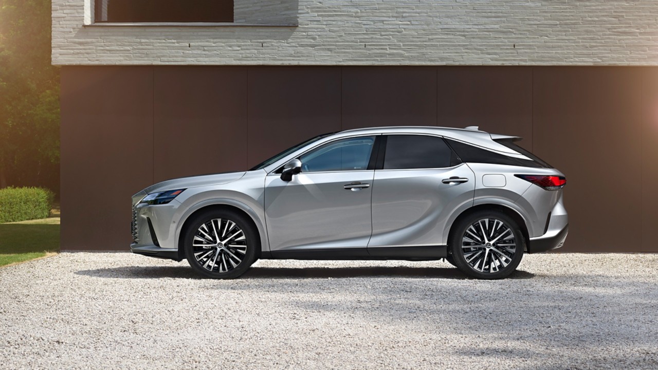 A Lexus RX 500h parked on a driveway